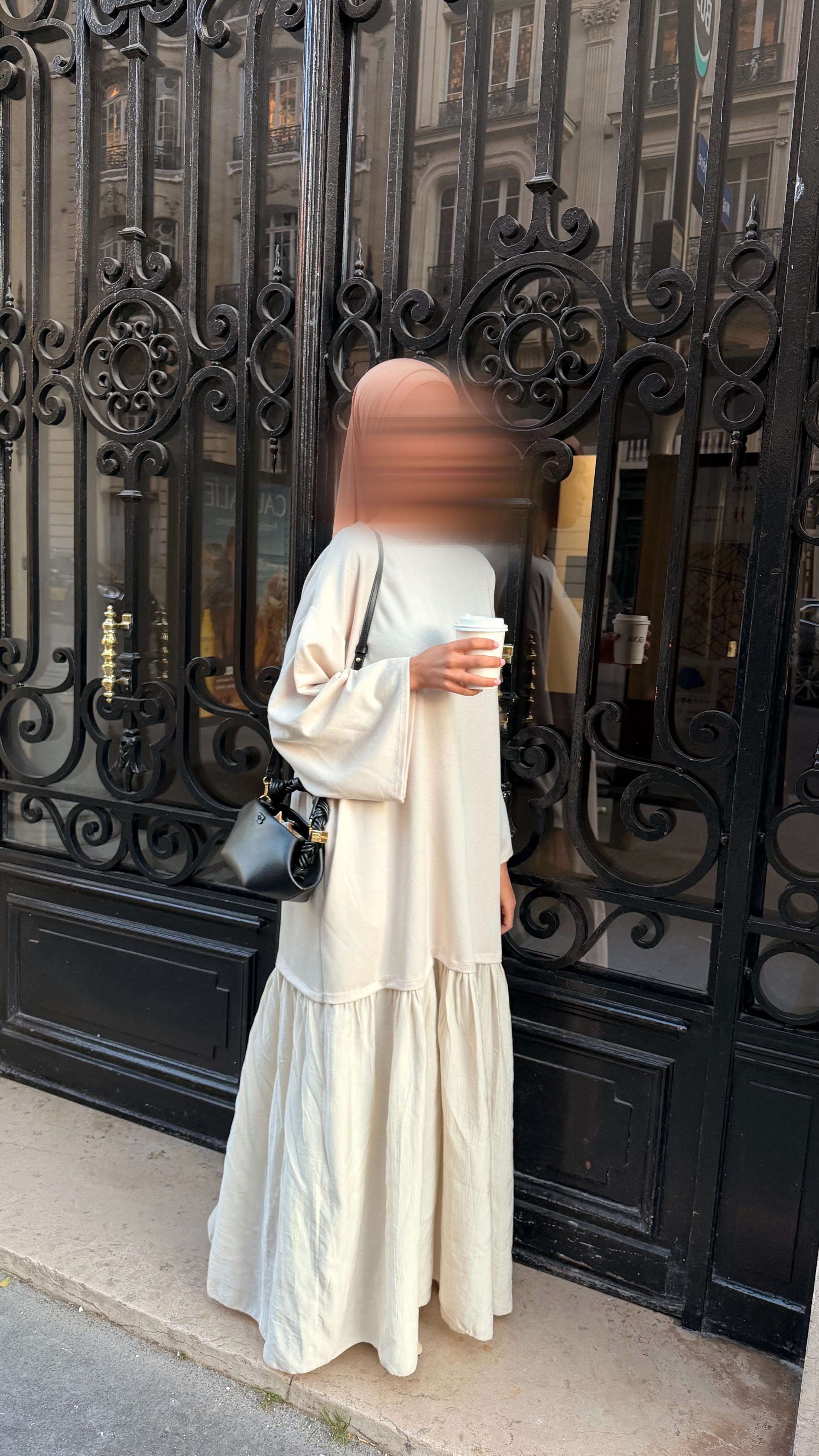 Robe bouffante - Crème