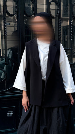 Blazer sans manche - Noir