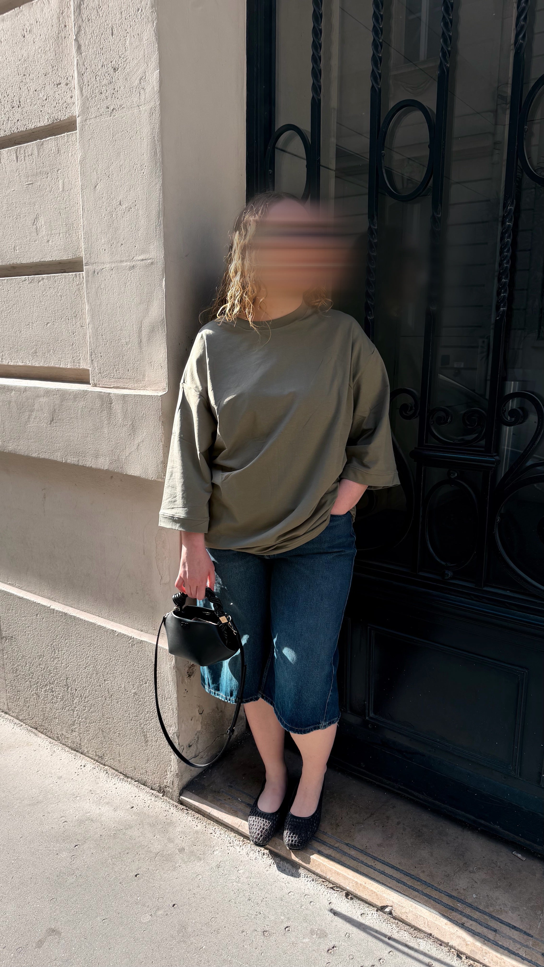 T-shirt oversize - Sauge