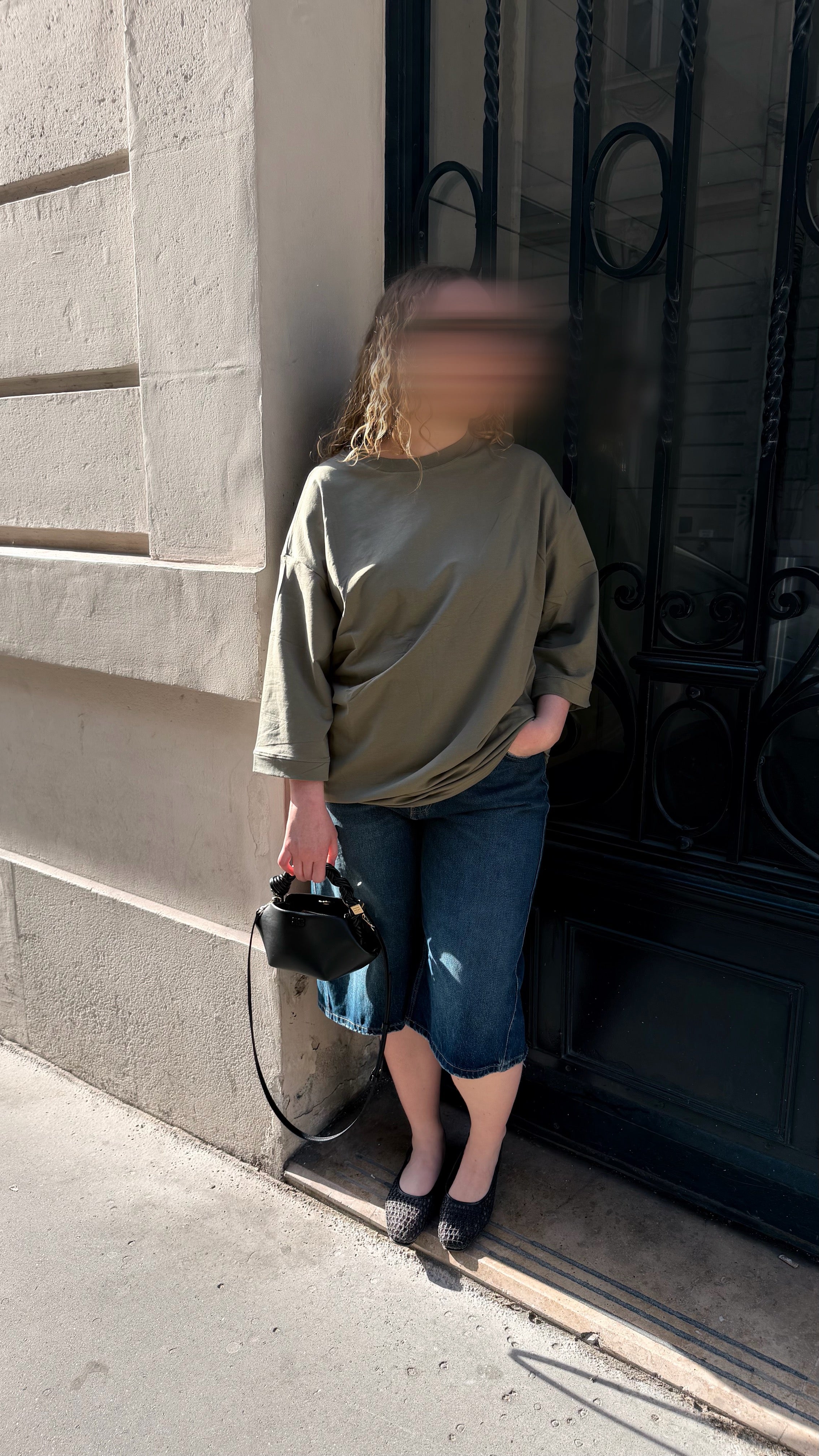 T-shirt oversize - Sauge