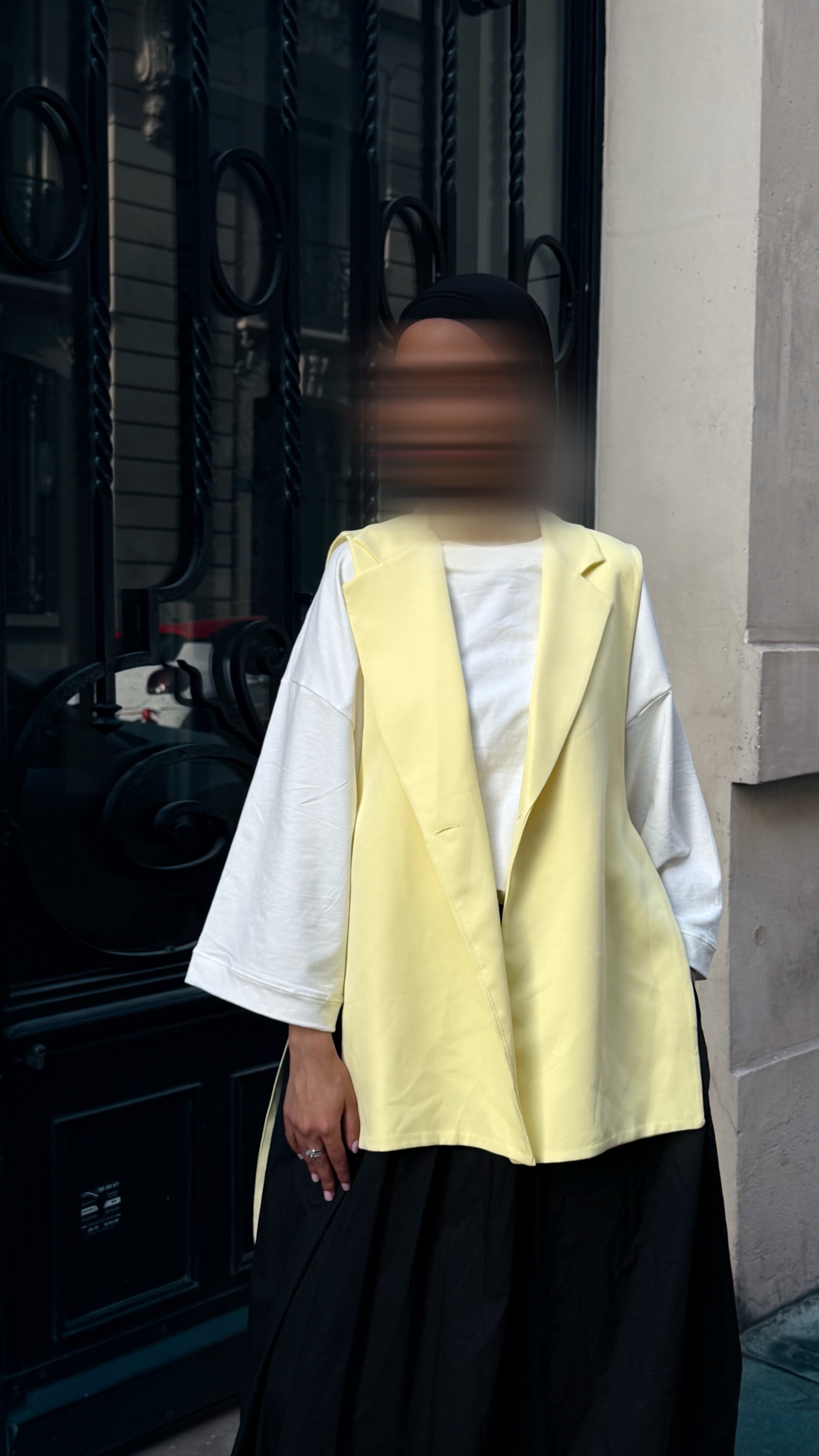 Blazer sans manche - Jaune