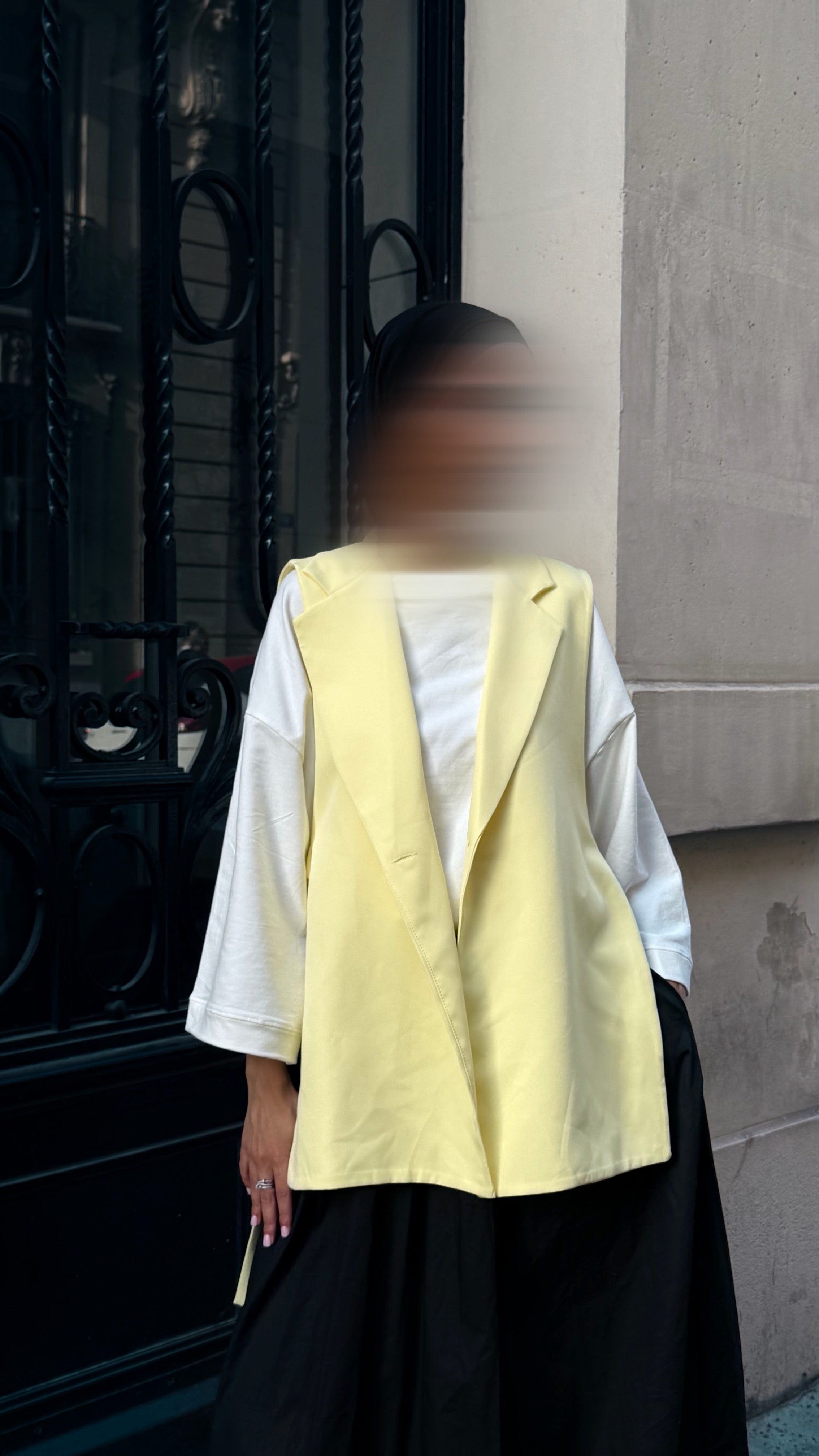 Blazer sans manche - Jaune