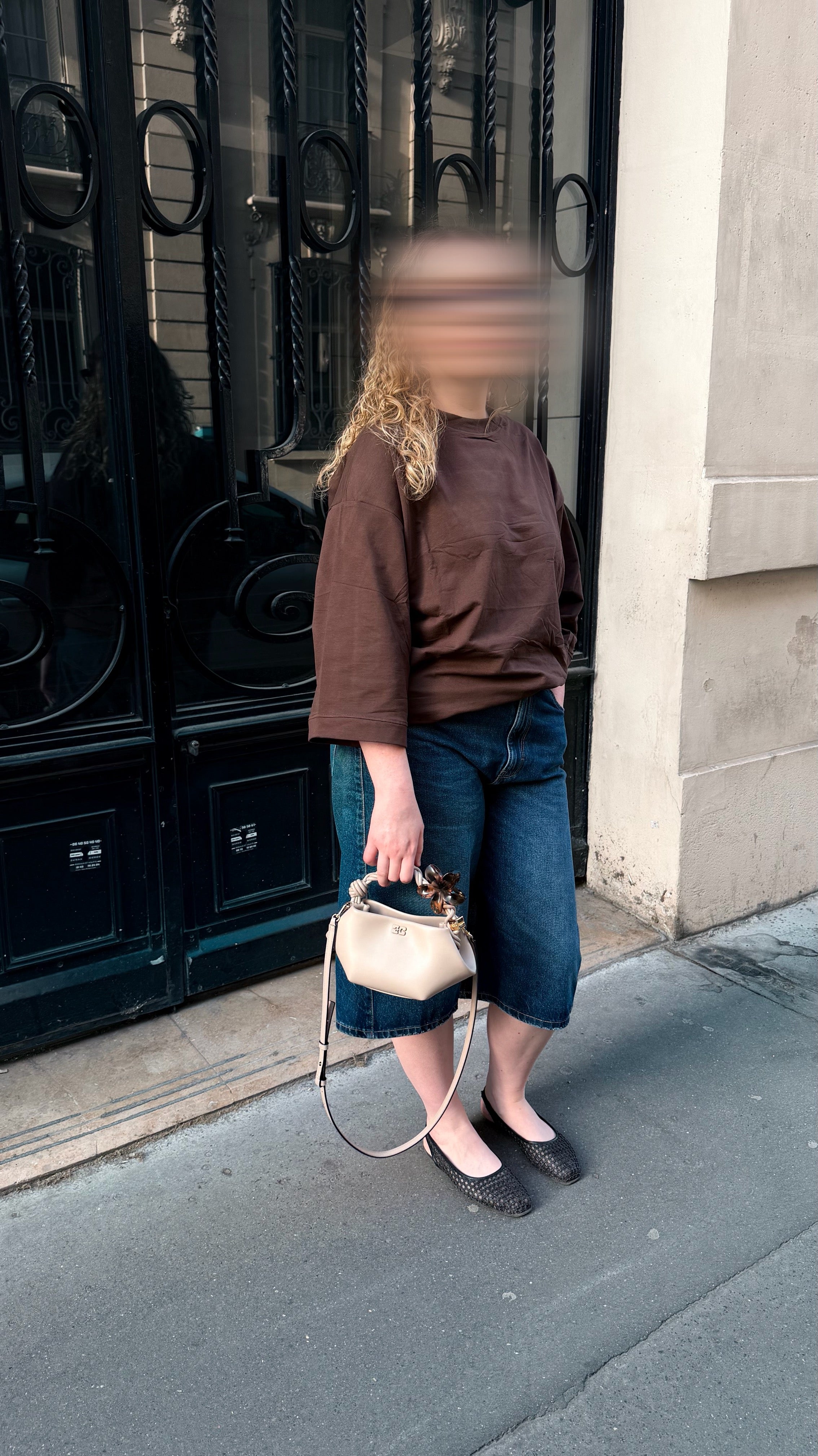 T-shirt oversize Chocolat